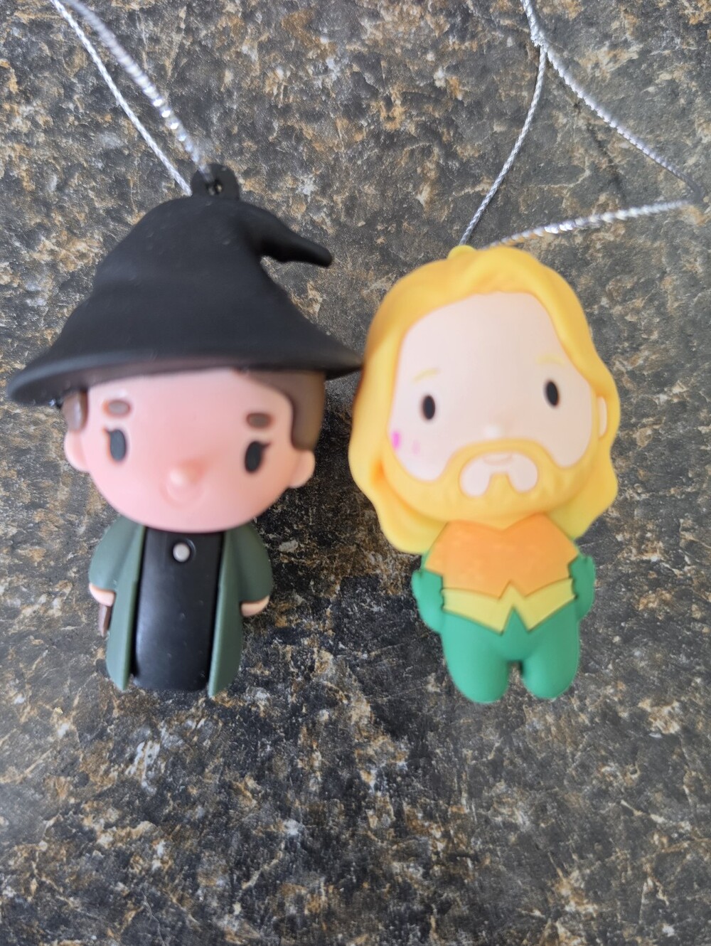 Hallmark Harry Potter Mystery Ornament Professor Minerva McGonagall & Aquaman DC